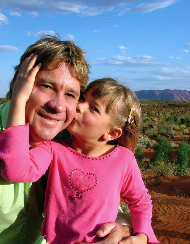 Steve Irwin with his daughter, Bindi