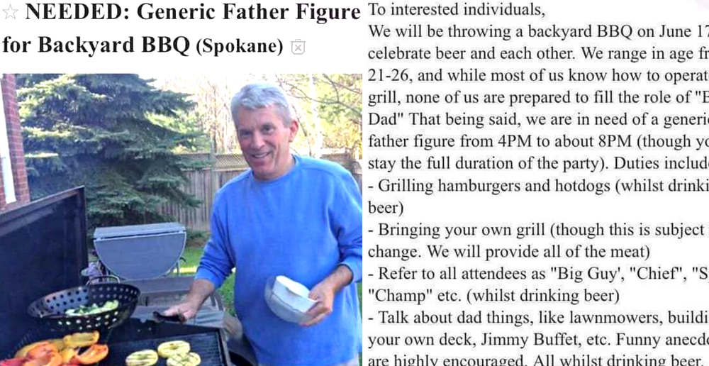 Generic Father Wanted for BBQ