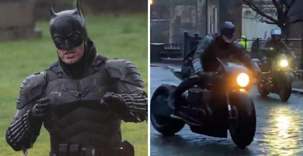 ‘The Batman’ Set Photos And Video Reveal Batcycle, Full Batsuit