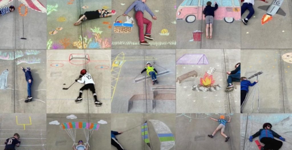 Teen Helps Little Brother Travel the World Through Chalk Art