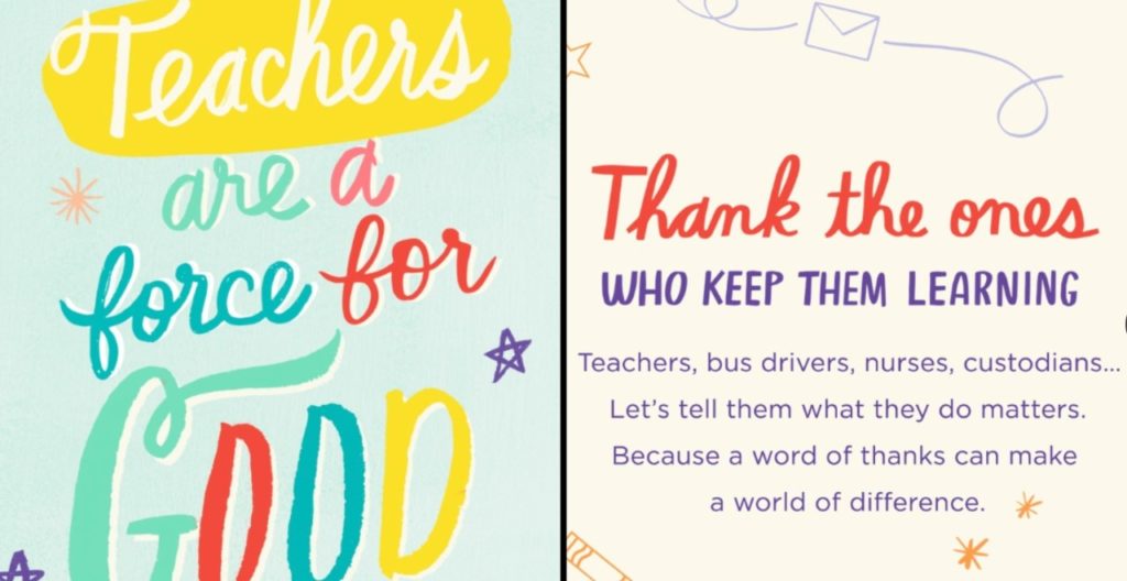 Hallmark Gives Away 1 Million Cards to Teachers, School Staff