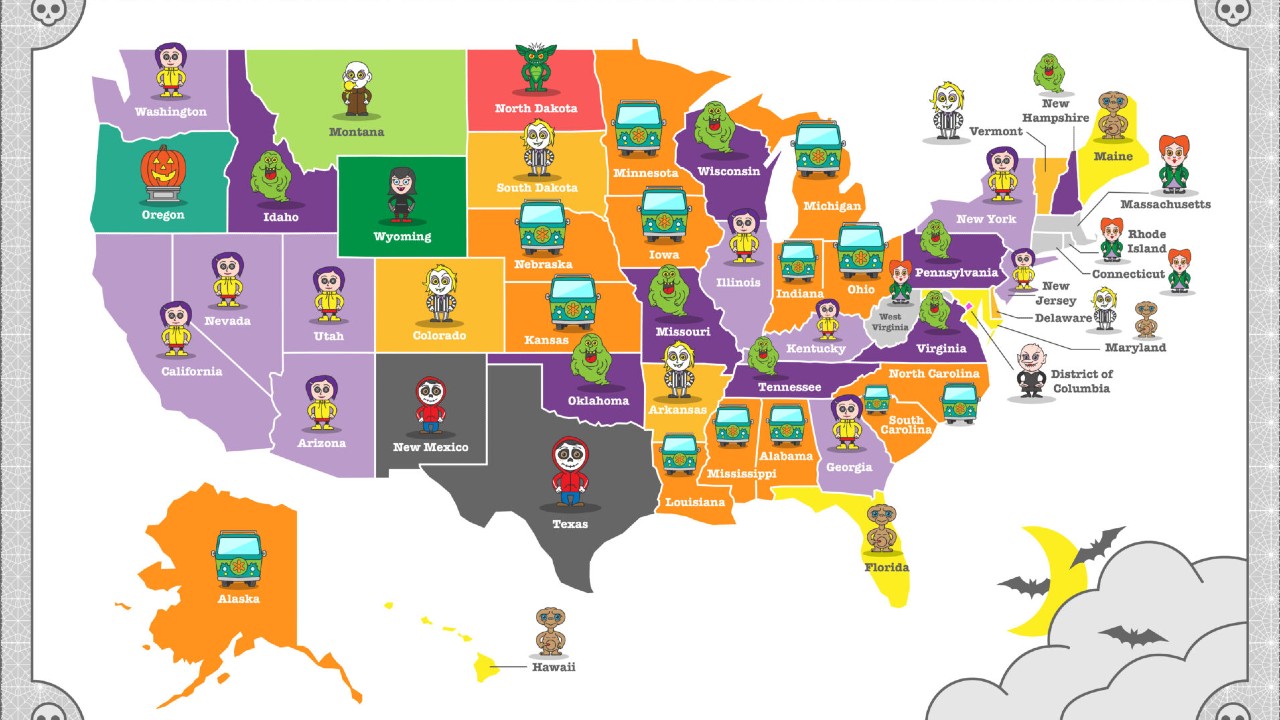 Scooby-Doo Dominates Map of States’ Favorite Spooky Kid Flicks