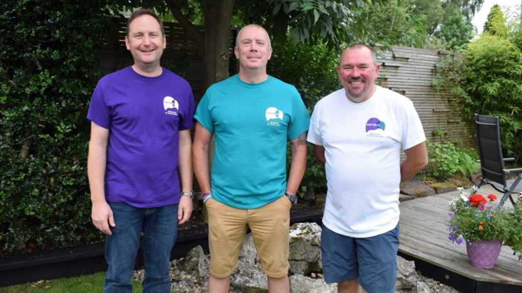 3 dads walking for suicide awareness